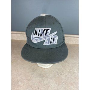 Nike Air 100% Cotton One Size Snap Back Grey Ball Cap Nike True Brand